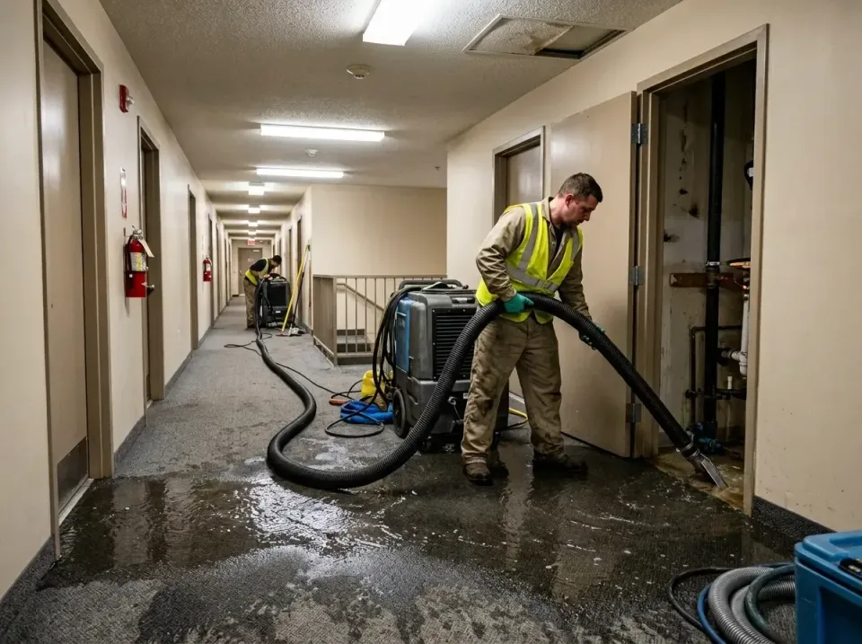 multi-unit-apartment-hallway-f-005 — frequently asked questions, Emergency Burst Pipe Water Extraction & Removal in Oak Park…